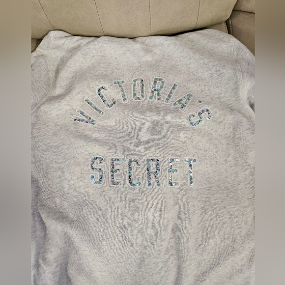 Victoria's Secret M Bedazzled Zip Up Jacket with wing zipper and embellished arm - Picture 9 of 9